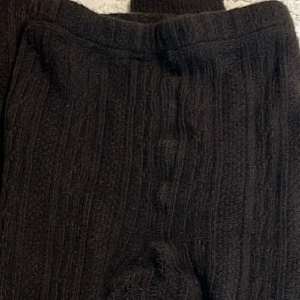 Lands End Brown Winter Cable Knit Tights